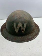 Original WW2 Britannique Maison Avant Civil Défense Gardes Casque & Revêtement