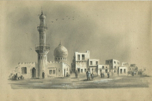 Ville egypte dessin - -,