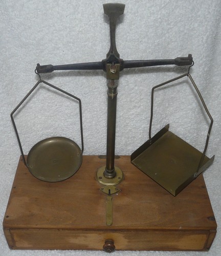 Balance testut ancienne bois - balance,