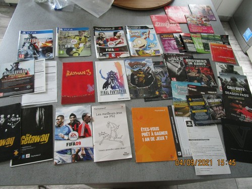 Gros lot notices - lot, fascicules