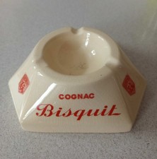 ancien cendrier COGNAC BISQUIT - MOULIN DES LOUPS - St-Amand Hamage Orchies Nord