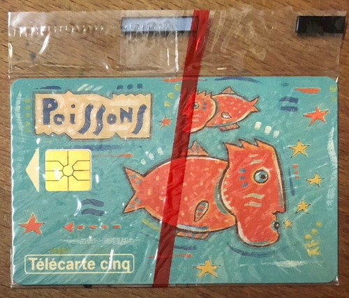 Telecarte zodiaque poissons - 5u,