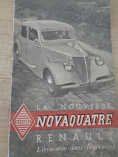 Renault - NOVAQUATRE - catalogue - brochure -