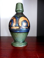 Vase Odetta HB quimper ovoïde à décor signé grès ancien Henriot