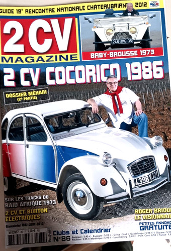 2cv magazine citroen - n°86,