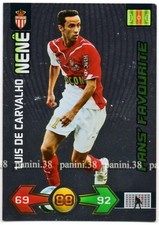 Carte FANS FAVOURITE - NENE "FOOT 2010 ADRENALYN" Panini