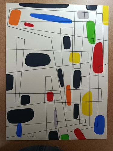 Oeuvre sous verre xavier - oeuvre,