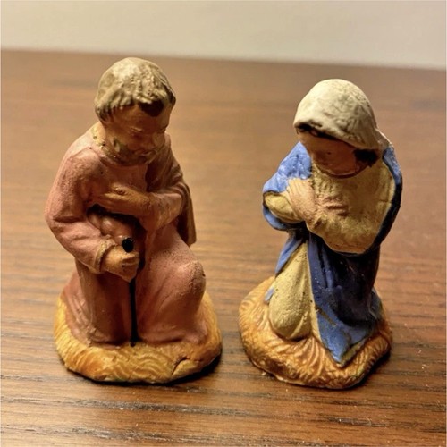 Santons anciens crèche - santons,