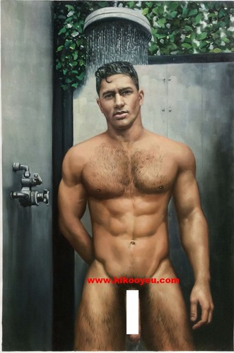 Homme gay peinture - homme, nu