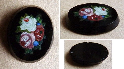 Camée micro mosaïque 19e - camée, micro-mosaïque