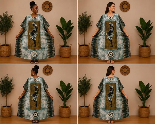 Boubou femme batik - boubou, wax