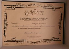 Diplôme marathon harry potter - harry,