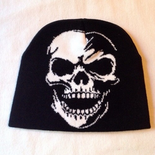 Bonnet biker tête mort - de,