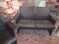 SALON DESING CUIR NOIR 