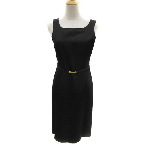 Robe noire tricot - en,