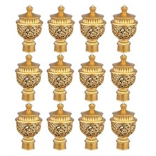 12 Pcs Embouts De Tringle À