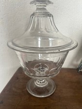 Confiturier en cristal XIX Siècle Ht 22 cm