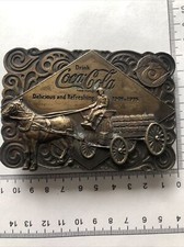 VINTAGE 1976 COCA COLA COMPAGNY BOUCLE DE CEINTURE AVEC DECAPSULEUR ORIGINAL