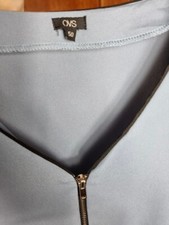 BLOUSE TUNIQUE AMPLE BLEU GRIS