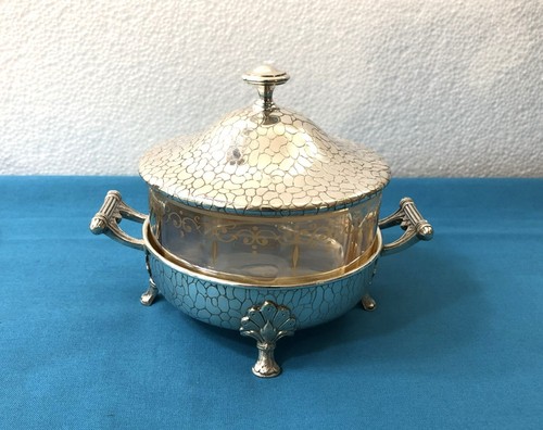 Ancien pot couvert sucrier - ancien,