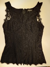 NWOT Black BEBE Sexy Zip-back