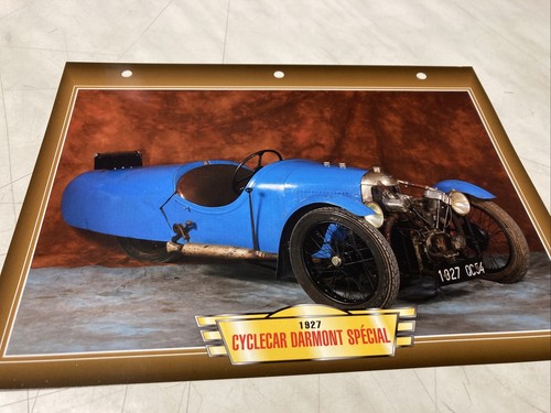 Cyclecar darmont spécial - darmont, 1927