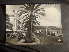 CARTE   POSTALE  ancienne   : NICE -  Promenade des Anglais , voitures anciennes