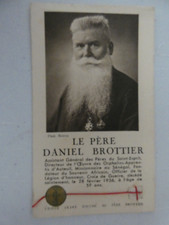 image pieuse double pere daniel brottier ,+ relique etoffe ayant touché le pere