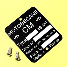 Plaque de cadre Motobécane -