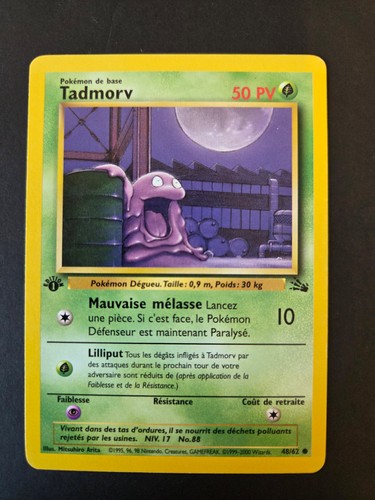 Carte pokémon tadmorv 1ère - pokémon,