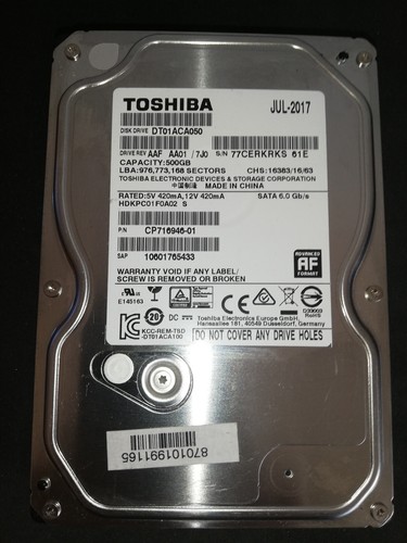 Disque dur toshiba hdd - 3.5",