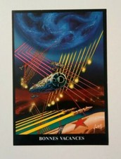 carte postale Philippe Druillet La guerre des Étoiles Collection Bonnes Vacances