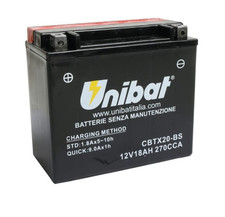 Batterie Unibat CBTX20-BS = YTX20-BS 12V 18AH Harley-Davidson XLCR Cafe Racer 10