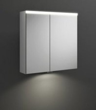 armoire de toilette burgbad Iveo avec éclairage LED horizontal SPHY070, prise...