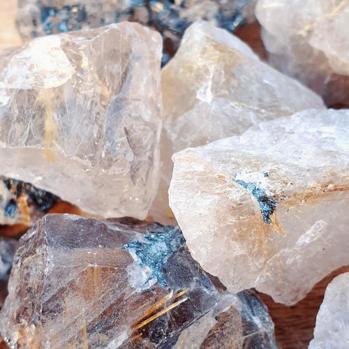 Quartz brut inclusion rutile - inclusion,