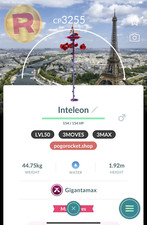 Gmax Inteleon Paris Background LVL50 3MOVES 3MAX GoFest 2025 Location Card Gi...
