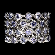 925 Bague en Argent Rond