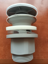 BONDE de vidange CLIC Poussoir bouchon d'évier de salle de bains Lavabo chromé