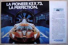 Publicité Papier - poste radio PIONEER KEX 73 de 1981