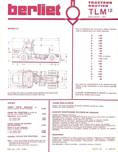 Berliet tlm tracteur - 12,