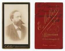 CDV, Carl Hansen, Hypnotiseur danois, Sigmund Freud, Hypnose, Photo, Signed