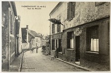 95 CPA Carte postale Themericourt Rue du Moulin animée