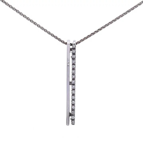 Collier blanc 18k 0 - or,
