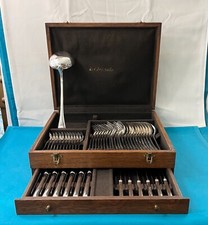 Argentier coffret écrin vide CHRISTOFLE ERCUIS pour ménagère de 63 pièces