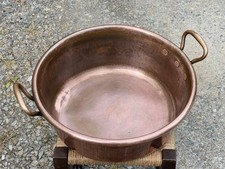 Ancienne Bassine Cuivre , E DEHILLERIN , Ustensiles Cuisine Casserole Cocotte