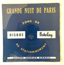 Vintage 45 tours vinyle : DISQUE DE STATIONNEMENT Eddie Barclay zone bleue or