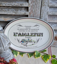 ANCIEN PLAT ASSIETTE POISSON