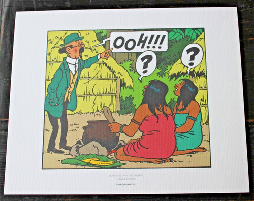 Litho libris tintin extrait - litho, ex
