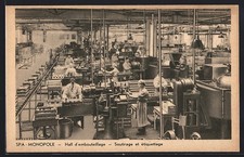 CPA Spa, Monopole, Hall d´embouteillage, Soutirage et etiquettage 