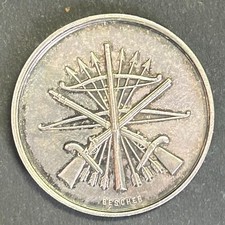 Médaille en argent, Tir Collombert, armurier maitre de tir, 1875 (Bescher)